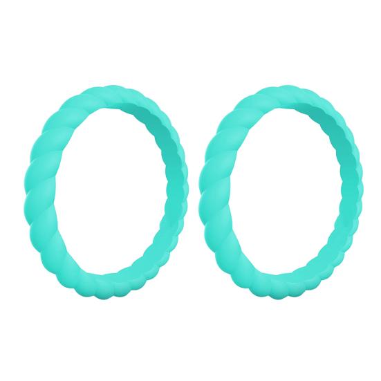 2 stuks gevlochten twist patroon siliconen vrouwen ring trouwring partij accessoire cadeau kopen vanaf een prijs van 1.49