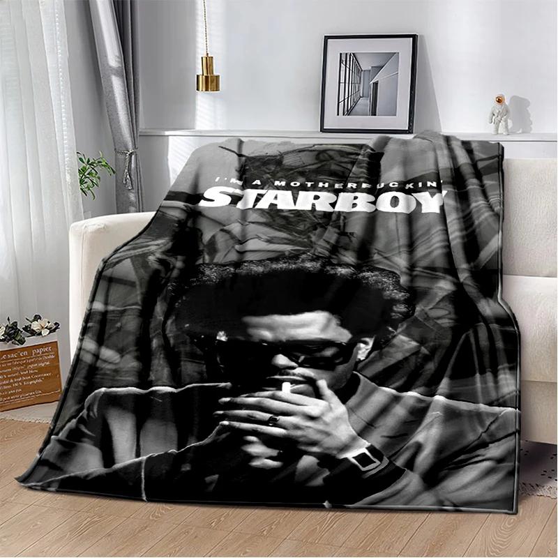 3D The Weeknd X.O R&B Singer Blanket,Soft Throw Blanket for Home Bedroom Bed Sofa Picnic Travel Office Cover Blanket Gift Kids