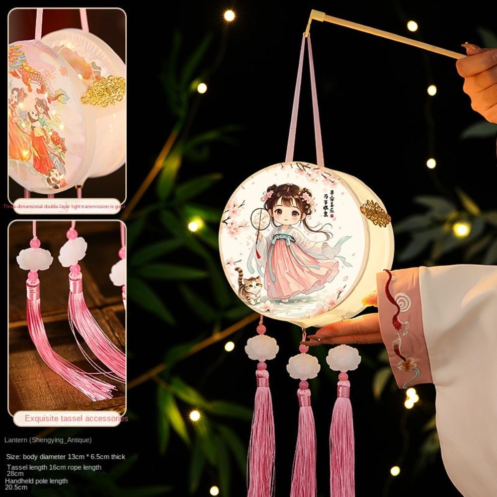 Cute Mid Autumn Festival Lantern Craft Home Decoration Lantern Handmade DIY Pack Cartoon Chinese Style