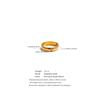 Eetit High Quality Polished Metal Cubic Zircon Golden PVD Ring Charm PVD Plated Stainless Steel Fashion Trend Jewelry