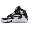 Desperado Fabric Synthetic Leather TPU Mid-Top Retro Basketball Shoes Women Sneakers White Black T12W243221FWB