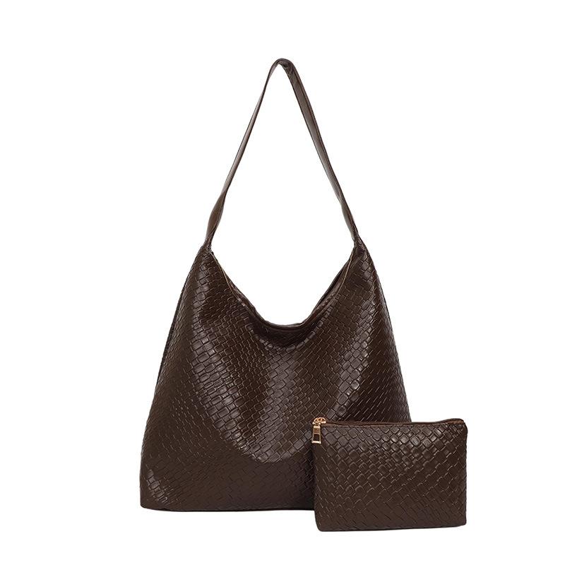 

Casual large capacity shoulder bag summer fashion popular woven commuter simple retro tote bag
