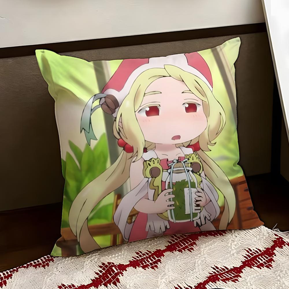 Cute Hakumei to anime MMikochi Cushion Cover Reversible Soft Durable Pillow Cover Home Car MultiScene Use for Daily Comfort