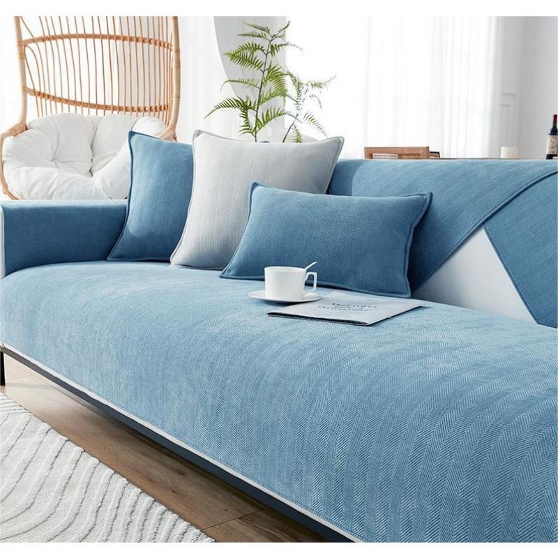 Chenille Light Luxury High-End Sofa Cushion Cushion Cover Cloth Four Seasons Universal Non-Slip All-Inclusive Universal Cover Sofa Cover Slipcover