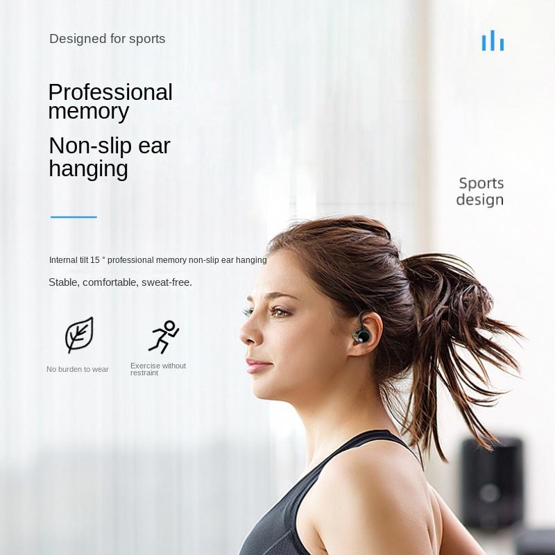 Hanging Ear-type Wireless Bluetooth Headset Noise Reduction Super Long Running Sports Headset