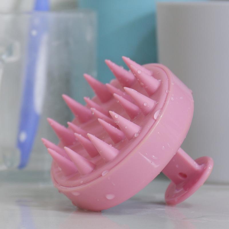 Portable Silicone Scalp Massager and Shampoo Comb