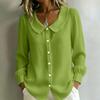 JPNTKY Women's  Long Sleeve Peter Pan Collar Fashion Casual Blouses & Shirts