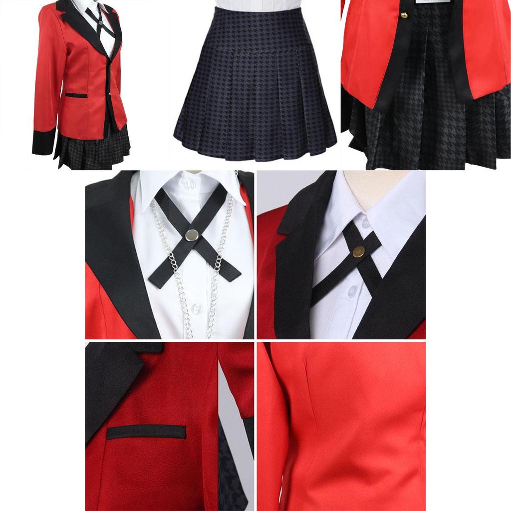 Exquisite Kakegurui Jabami Yumeko Costume Outfit With Perfect Stitches For Halloween