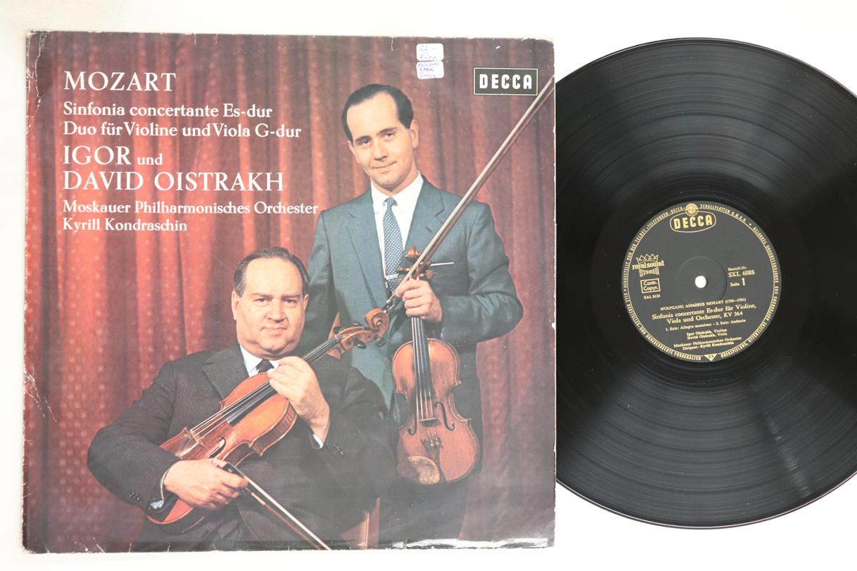 

LP Record IGOR UND DAVID OISTRAKH, KYRILL KON - Mozart Sifona Concertante Es Dur Fu SXL6088 DECCA Germany Classical Used