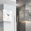 Corner Wall Timepiece LED Display Double Sided Space Saving