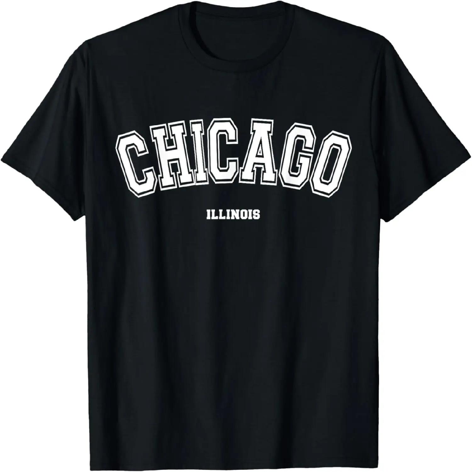 

Chicago Illinois T-Shirt XXXXXL чорний