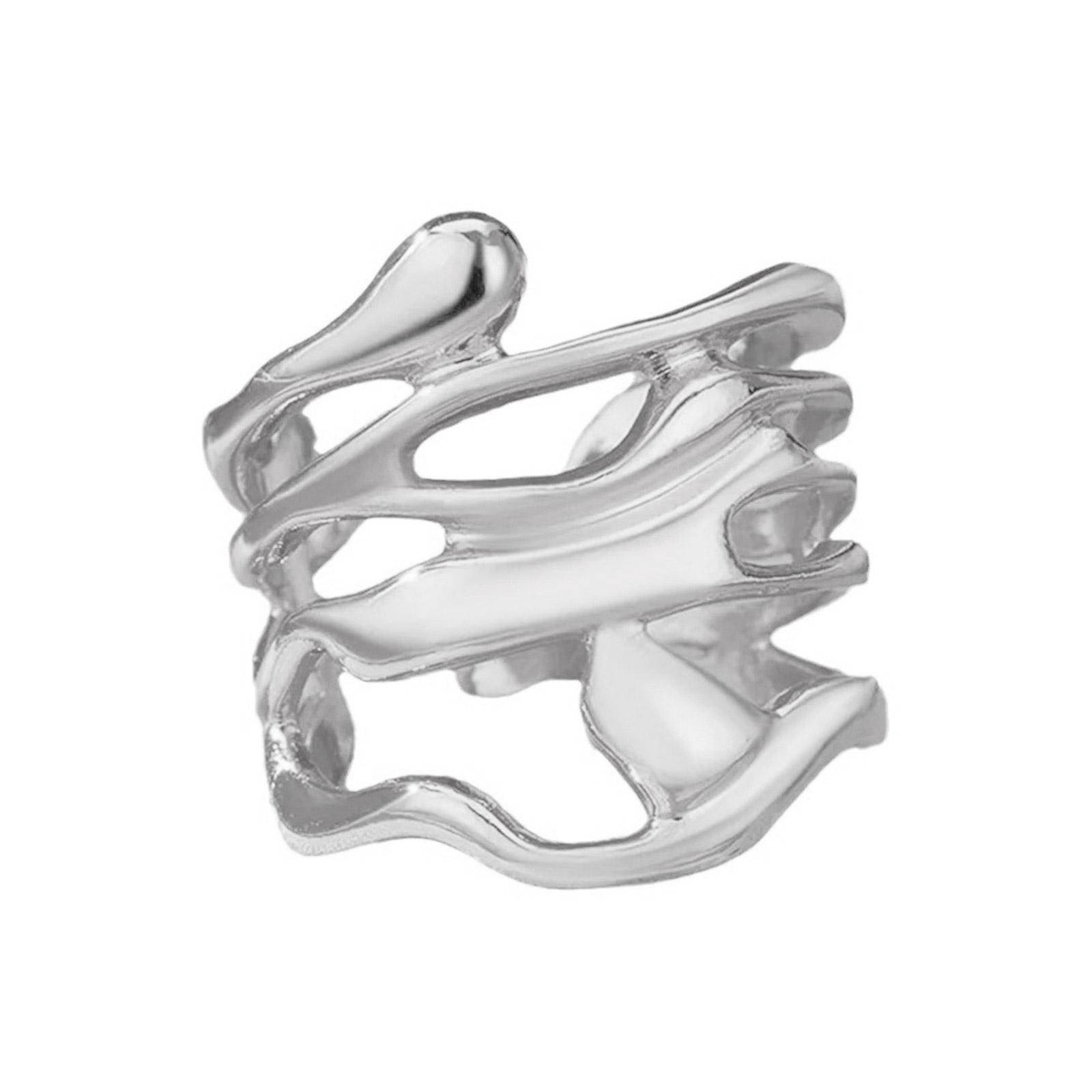 

Многоцелевые прочные металлические материалы золотые полые кольца модные широкие полосы ювелирные изделия подарки для пар повседневная одежда серебряный