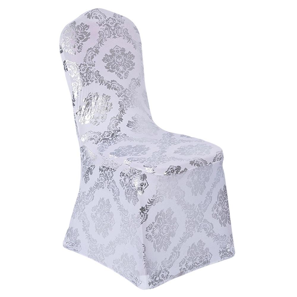 Removable Decorative Slipcovers Bronzing Gold Elastic Chair Cover Decor Chair Covers  Wedding