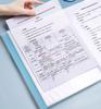 3pcs A4 folder transparent information book student use multi-layer large capacity multi leaf paper storage bag