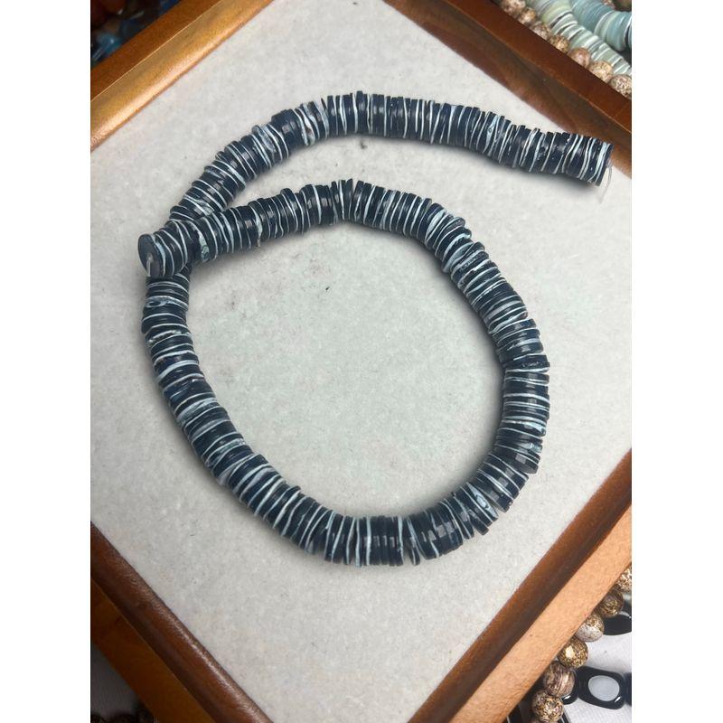 

Natural Shell Middle Hole round Spacer DIY Necklace Bracelet Anklet Earrings Jewelry Accessories Material Loose Beads with Beads R 9-10mm natural dark blue shell spacer
