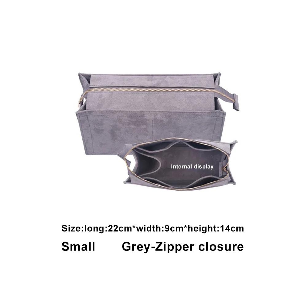 

Large Capacity Tote Bag Organizer Makeup Storage Felt Insert Bag Organizer Custom Size Insert Bags for Toiletries Accessories 1 piece