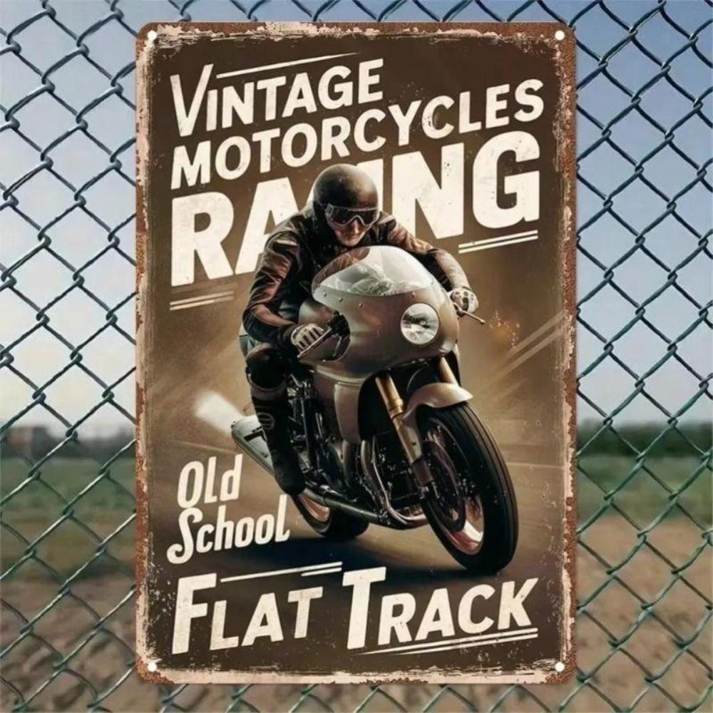 Vintage Metal Wall Art Sign 20x30cm Home Decor Retro Plaque