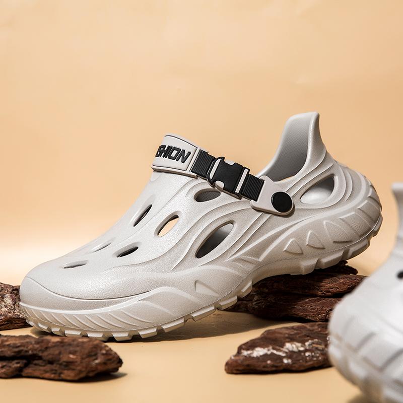 Men's Outdoor Sandals Sport Slippers Beach Slides Breathable Clogs Men Casual Garden Shoes Non-slip Hiking Men Outdoor Sandals