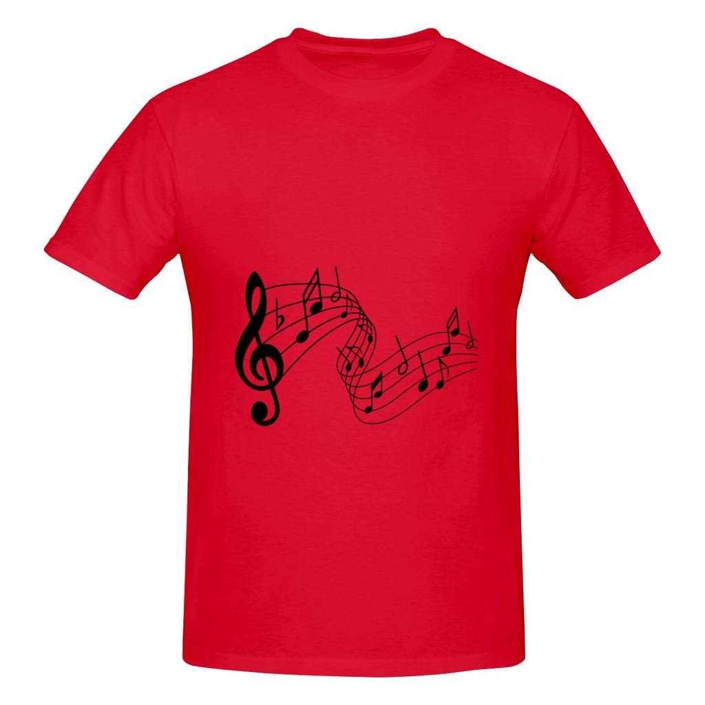 Funny Music Line Unisexs Tshirt Printed Tops Are Loose And Slim Fit Unisexs Tshirts