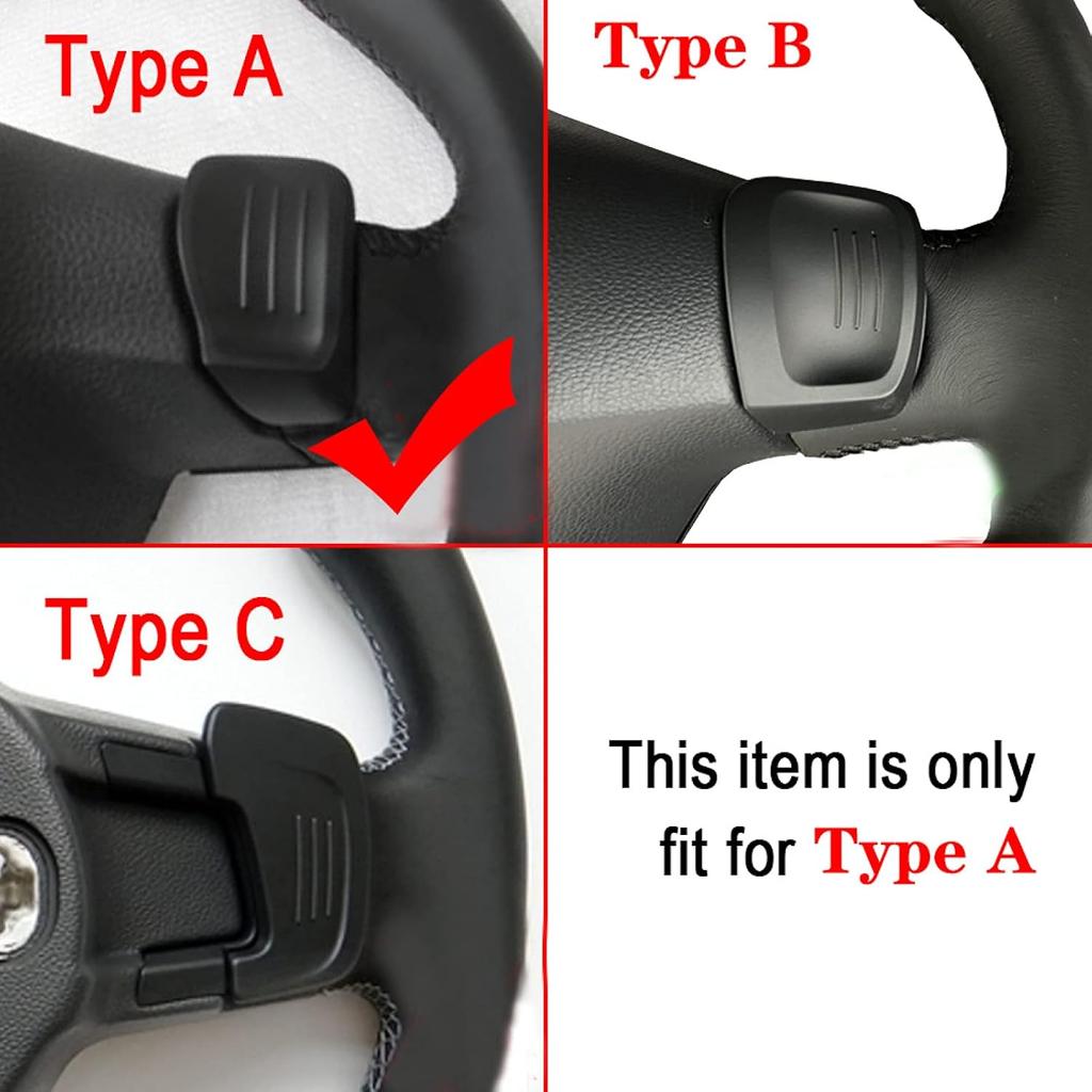 Car Steering Wheel Paddles, for Passat B6 B7 CC 2011-2015 Aluminum Paddle Car Steering Wheel Extension Shifters Red