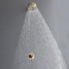 Brushed Gold/Nickel Bathroom Shower Set Brass Wall Mounted Hot & Cold Mixer Taps Single Handle Shower Head Bath Mixer Faucet