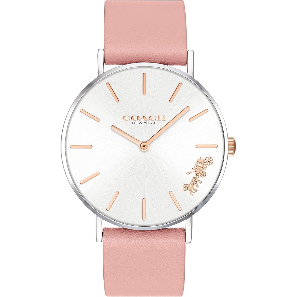 Coach Perry Women s Watch White Dial Pink Leather Strap 14503258