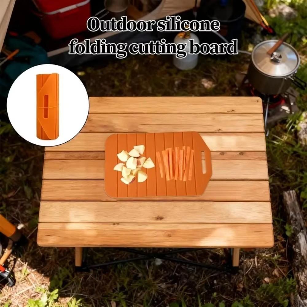 Flexible Kitchen Chopping Mat Non-Stick Silicone Cut Board Food Prep Tool  Camping Trips