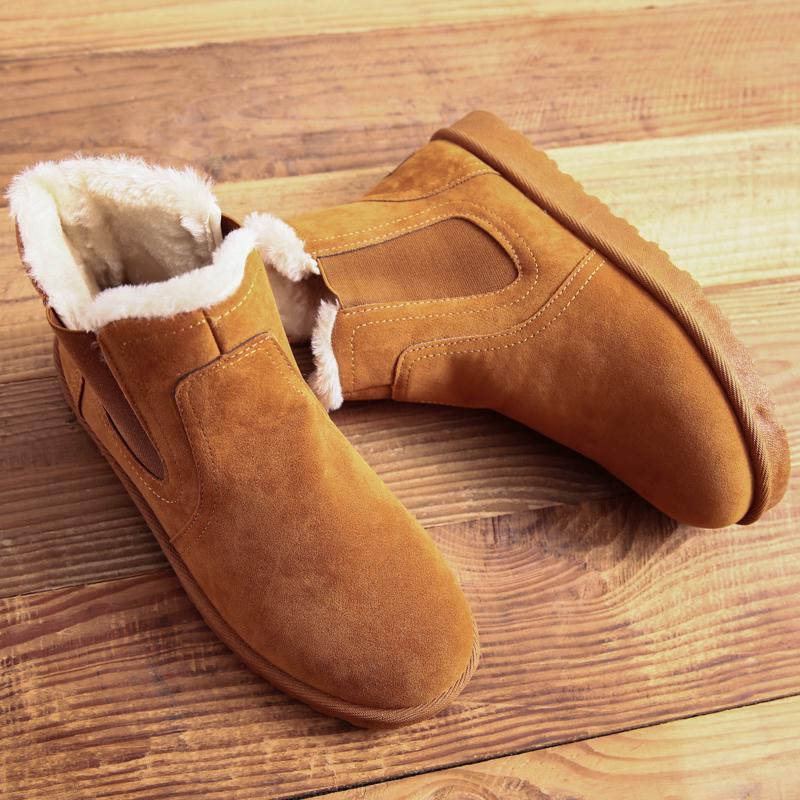 Fashion 2025 New Work Shoes Men Platform Ankle Boots Men Safety Shoes Fashion Quality With Fur Boots Outdoor Booties Zapatos De Hombre