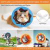 Adjustable Cat Recovery Soft Collar, Cute Neck Cone After Surgery, Comfy Head Wound Healing Protective Elizabethan, Fruit Donut Shape, For Kitten And