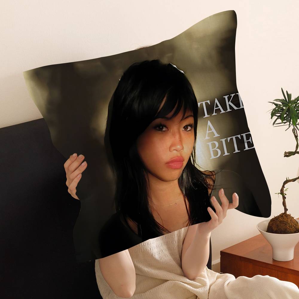 

Singer Beabadoobee Fake It Flowers Pillow Cushion Cover Pillowcase Living Room Sofa Home Decor Customized 12x12Inch