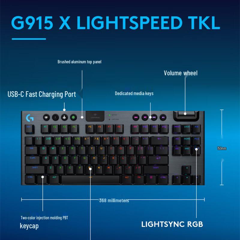 Logitech G915 TKL Black Myth: Wukong Edition Wireless Gaming Keyboard