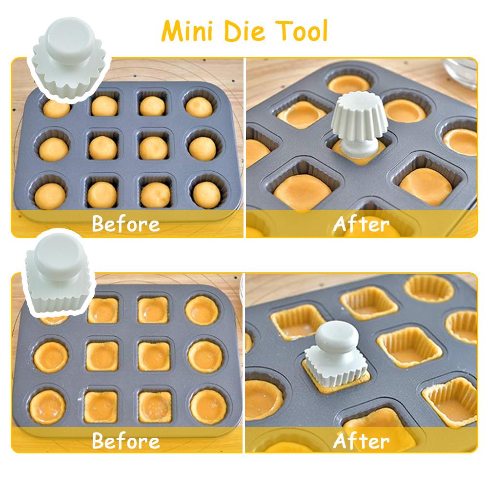 6/12Cups Cake Mold Mini Egg Tart Bread Burger Muffin Cupcake Mold For Household DIY Dessert Baking Pan Oven Trays Cake Tools