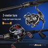 Beginner Multi-Section Lure Rod Set with Water Drop Spinning Reel for Long Cast Fishing