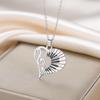 Cazador Trendy Music Note Heart Pendant Necklace for Women Piano Keyboard Chain Stainless Steel Jewelry Music Lovers Gifts