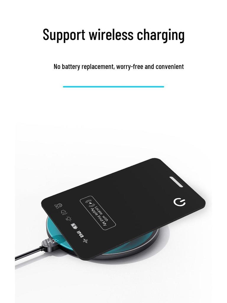 Ultra-Thin Card-Style Waterproof Anti-Lost Device for Backpack, Wallet, or Bicycle—A Global Precision Locator Alternative To Apple.