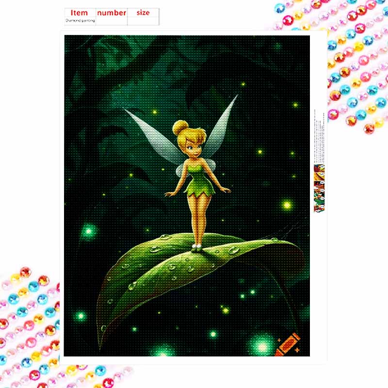 Disney Diamond Painting Full Diamond 5D Tinkerbell Diamond Art Home Decoration Creative Handicrafts