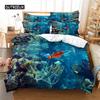 Underwater Water World Bedding Set Duvet Cover Set 3D Bedding Digital Printing Bed Linen Queen Size Bedding Set Fashion Design