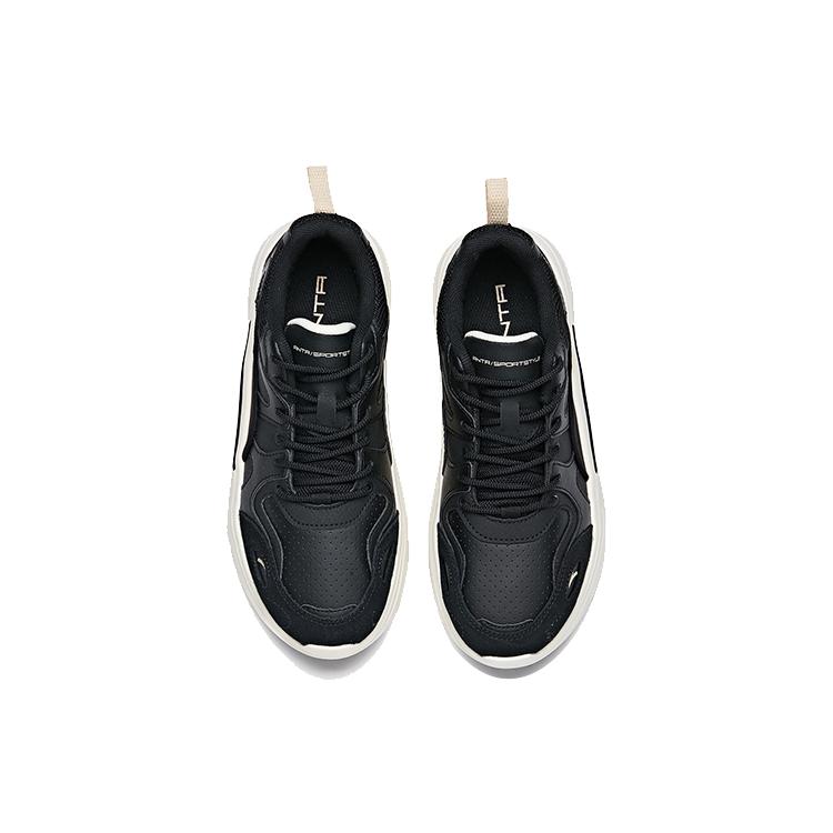 ANTA Chunky Sneakers Women's Low top Black/Ivory White 12948883-1