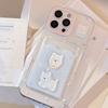Welpen-Kartenetui im koreanischen Stil Geeignet für Apple 15 Promax Handyhülle Iphone16 Transparent 14 Vollabdeckung 13 Dreidimensional Weich