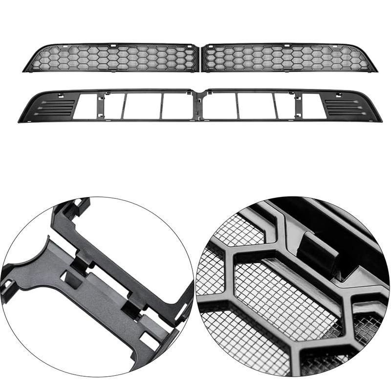 Car Front Bumper Air Inlet Vent Grille Guard Cover Mesh Ert Black for Tesla Model Y Juniper 2025-2026