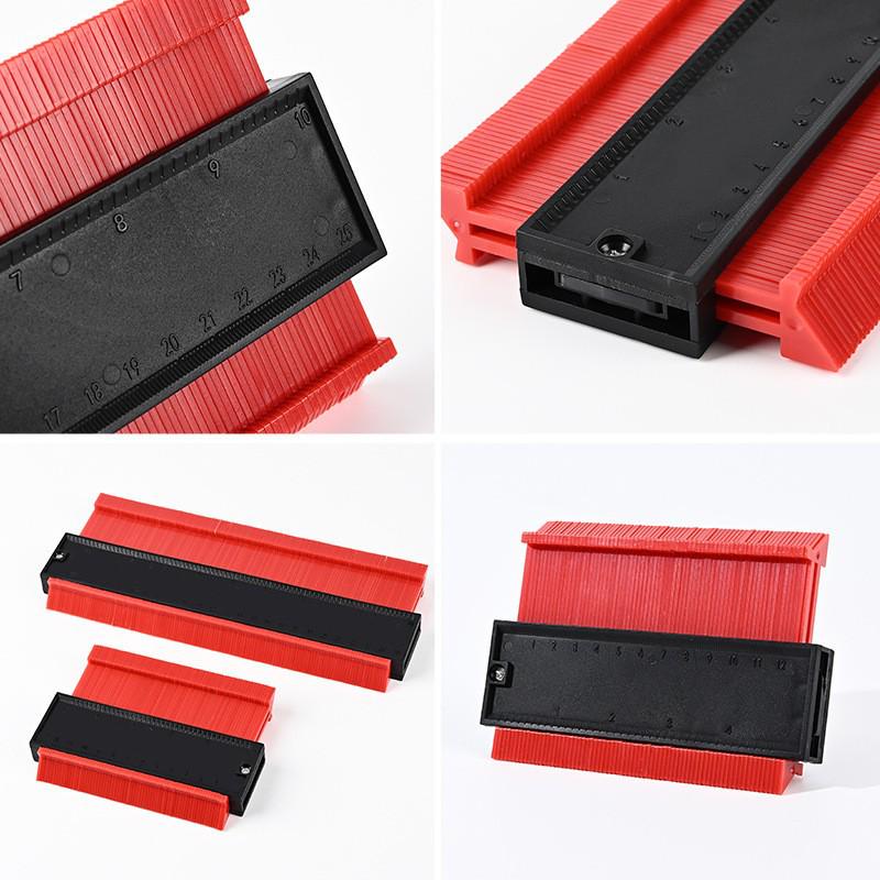 Multi-style Contour Gauge: Irregular Ruler, Lockable Arc Profiler, Widened Measuring Gauge