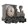 Vintage Train Head Alarm Clock Table Desk Time Clock Train Model Home Students Children Bedroom Decoration Clock