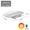 Mini Pet Scale 15KG Tray Electronic Weight Scale for Dog and Cat Food – White