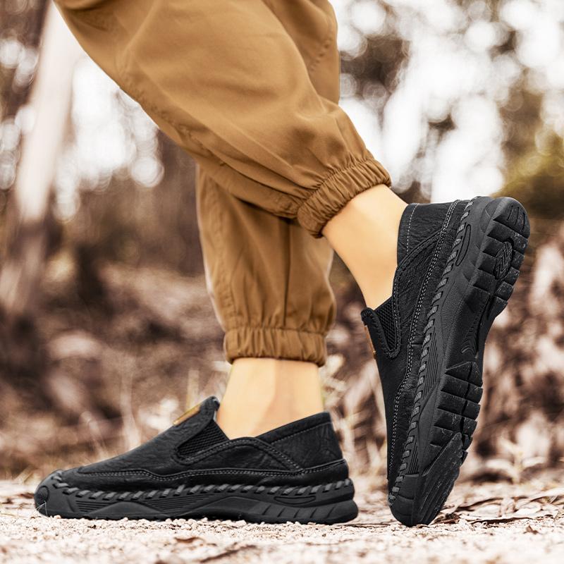 38-48 Spring/Autumn Men's Handmade Retro Leisure Shoes Large Size  Casual Shoes Leather Rubber Bottom Handmade Car Men's Leather  Boots