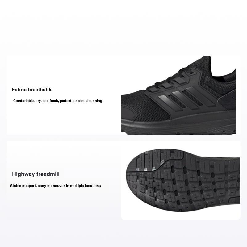 Adidas Galaxy 4 Triple Black Мужские кроссовки Core-Black Cloud-White EE7917 42⅔