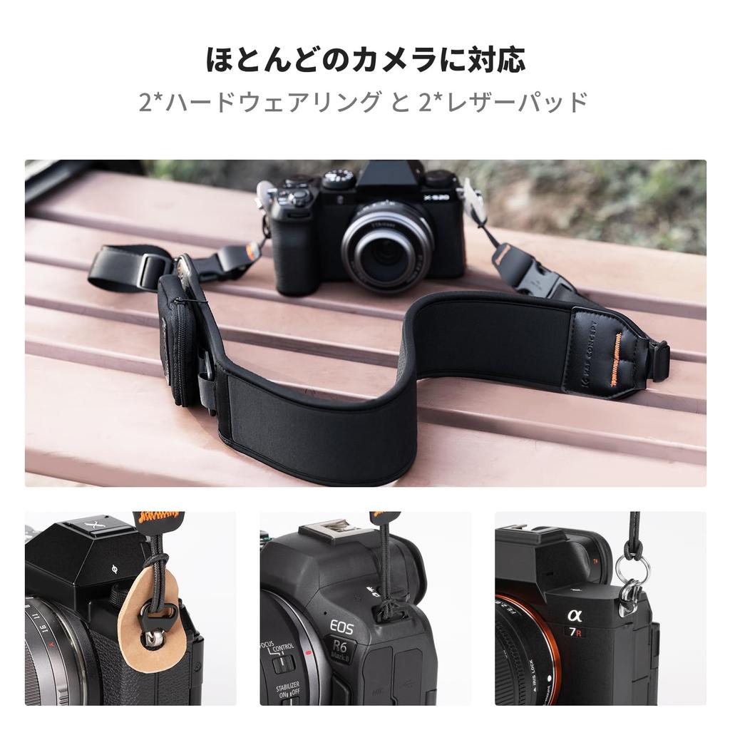 Concept Camera Shoulder Zippered Bag Neck 58mm Adjustable Stylish Strap for Digital K&F Strap, Strap, Strap, Strap, Lightweight, Quick-Shooting Strap,
