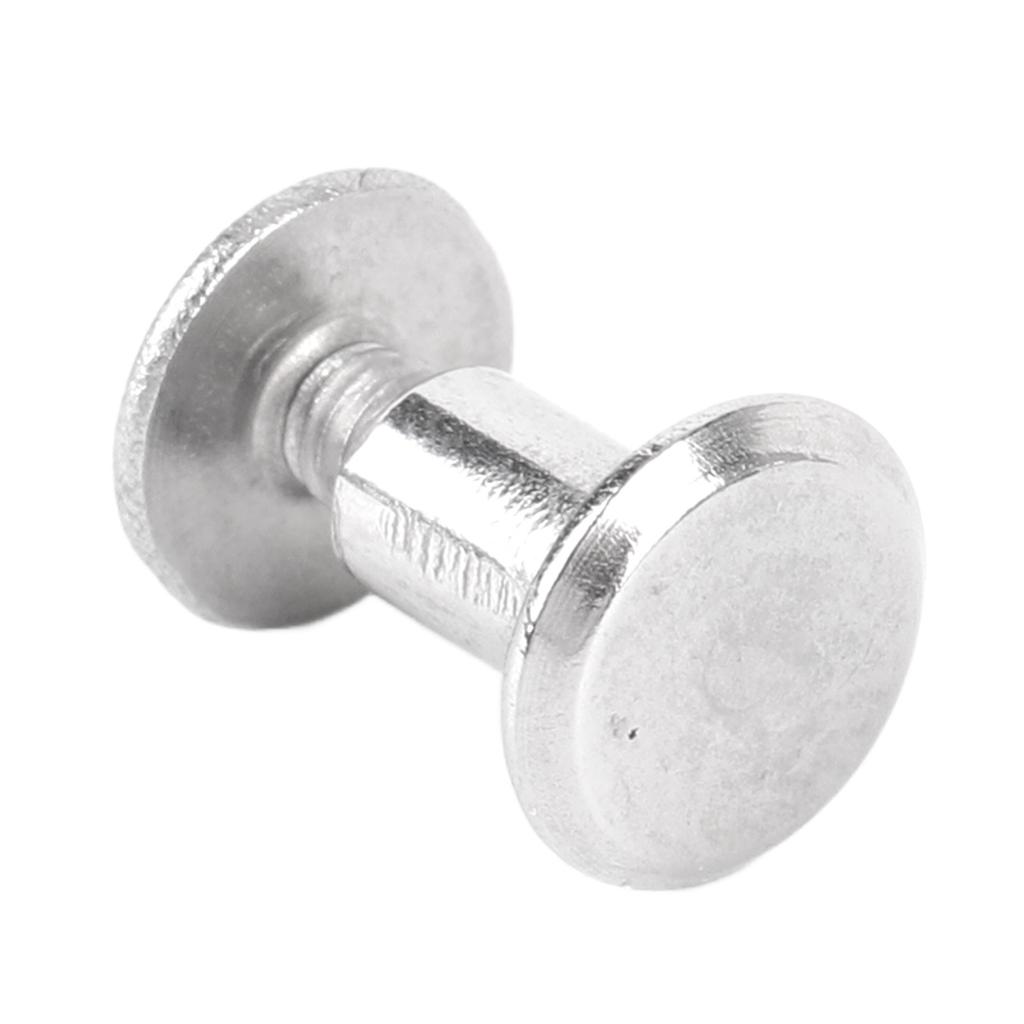 100 Sets Rivet and Screw M2.5 Stainless Steel Flat Round Hd Rivet Studs for Clothing Decoration Lther Crafts