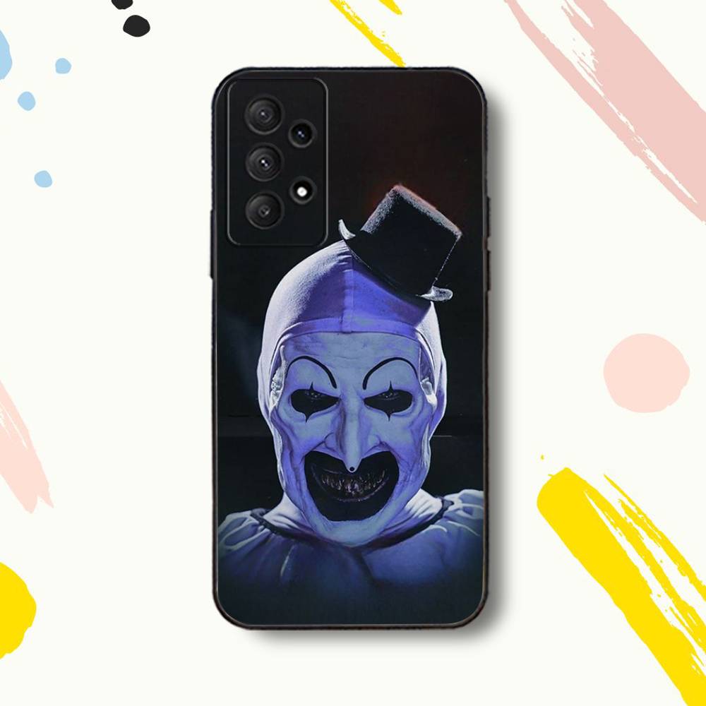Halloween A-Art the C-Clown Phone Case For Samsung Galaxy A 80,72,73,91,53,22,51,52,5G,Plus,J,Note Soft Black Cover