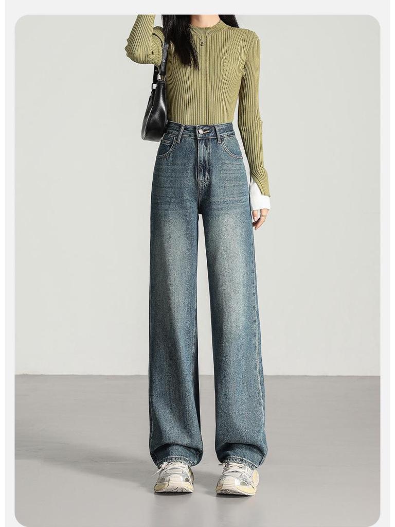 Summer Lyocell Distressed High Waist Slim Jeans