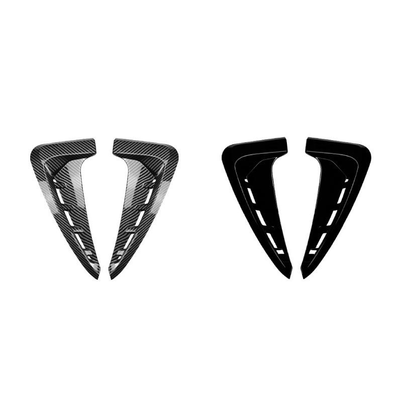 2PCS Car Air Vent Cover Trim Panel Front Fender Grille Wings For BMW X5 F15 2014-2018 M Sport Sticker Tuning Side Shark Gills